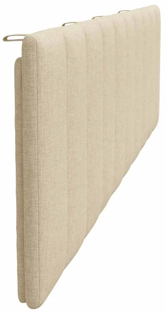 Almofadão de cabeceira 200 cm tecido creme