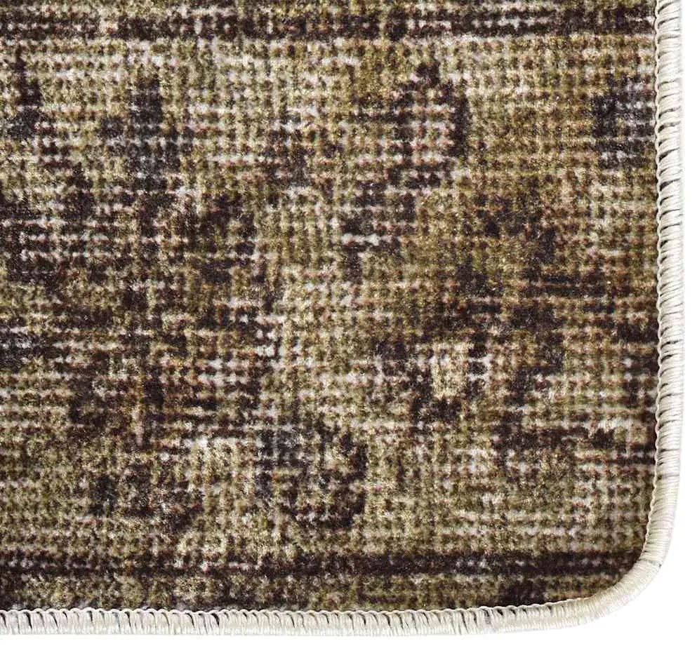 Tapete lavável antiderrapante 190x300 cm patchwork multicor