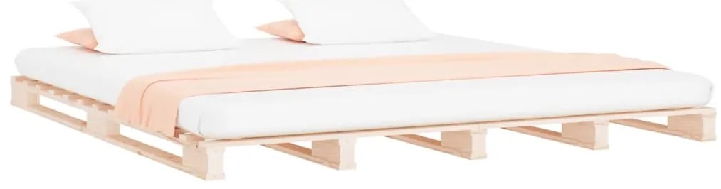 Cama de paletes 160x200 cm pinho maciço