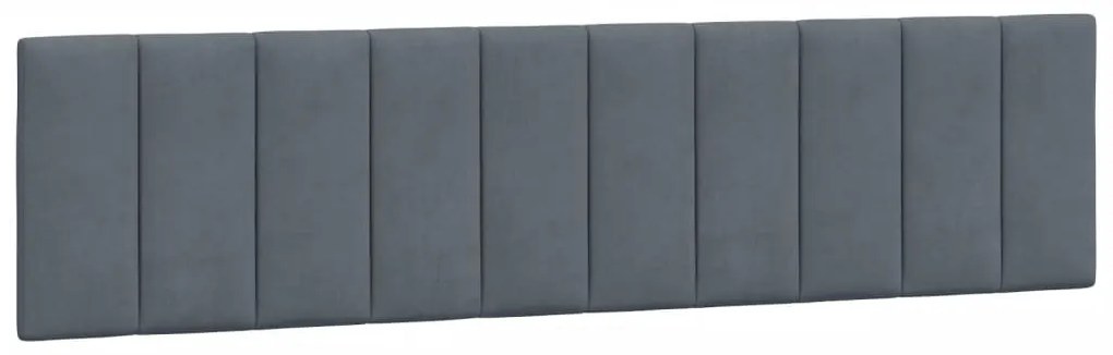 Estrutura de cama sem colchão 200x200 cm veludo cinzento-escuro