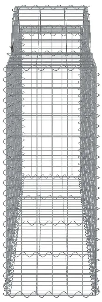 Cestos gabião arqueados 10 pcs 200x50x100/120 ferro galvanizado