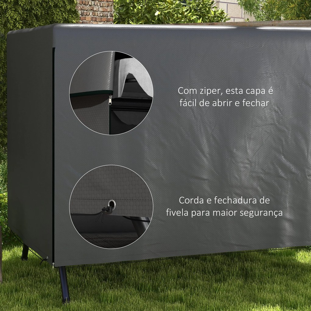 Capa Protetora para Baloiço de Jardim de 3 Lugares 215x155x150 cm Impe