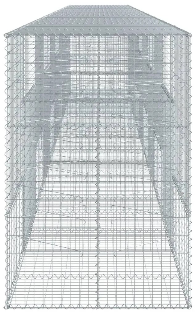 Cesto gabião com cobertura 1000x100x150 cm ferro galvanizado
