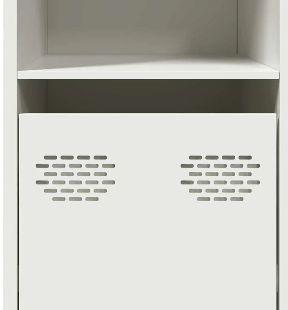Aparador 135x39x73,5 cm aço laminado a frio branco