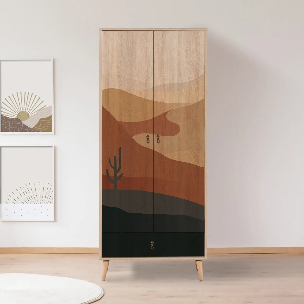 Roupeiro City – Multicolor – 80 cm x 190 cm x 45 cm
