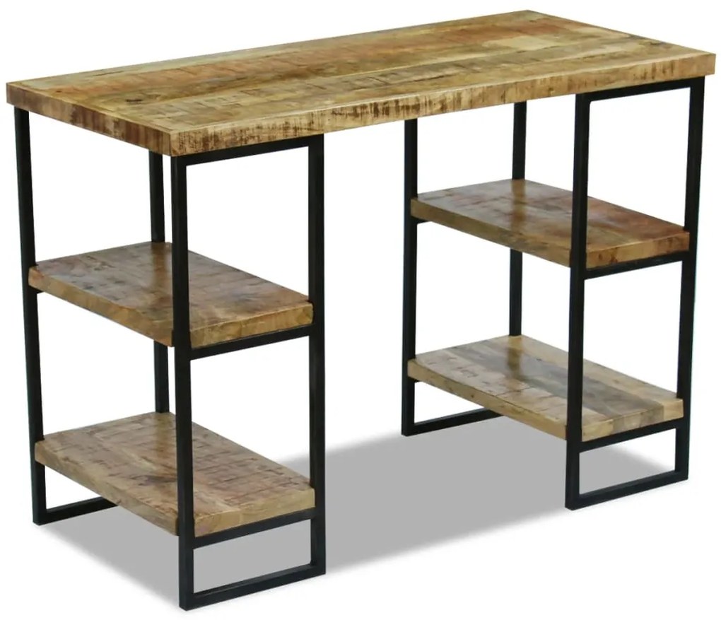Mesa de escritório madeira de mangueira 110x50x76 cm