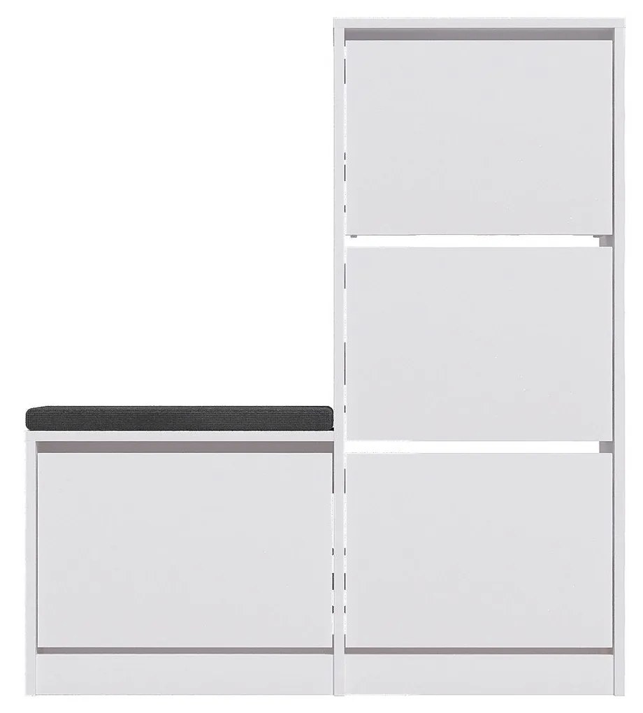 Sapateira Dude – Branco – 105 x 118,5 x 26 cm