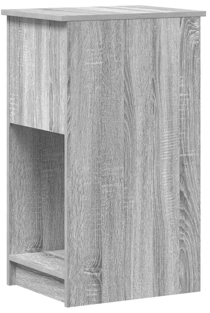 Suporte torre de computador com gaveta 35x45x77 cm cinza sonoma