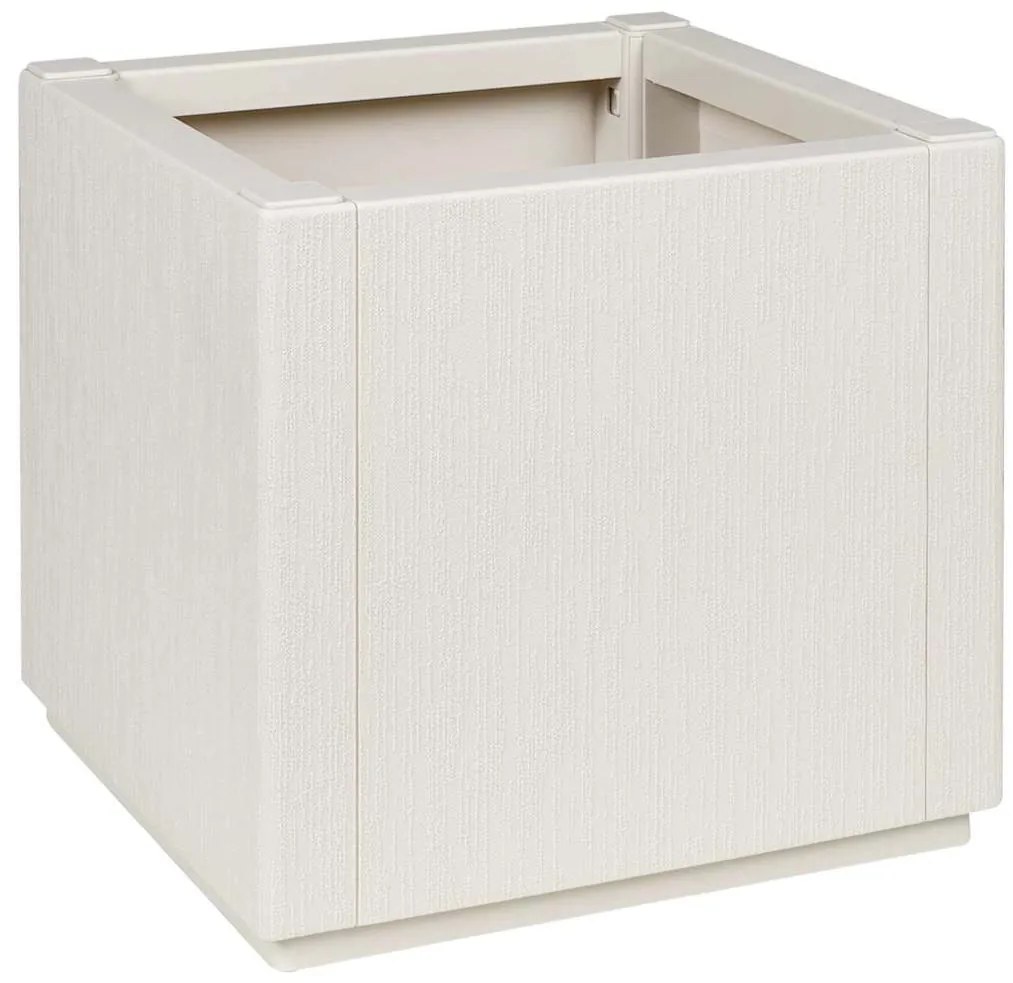 vidaXL Plantador de Jardim Branco 36 x 36 x 35 cm em PP