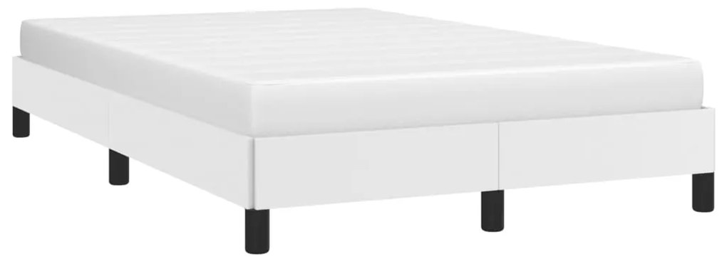 Estrutura de cama 120x200 cm couro artificial branco