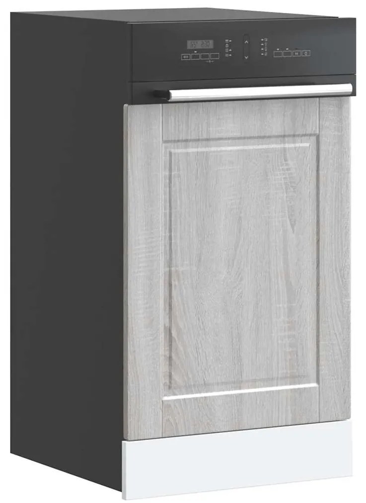 vidaXL Painel máquina lavar louça Porto cinzento sonoma 45x1,5x67 cm