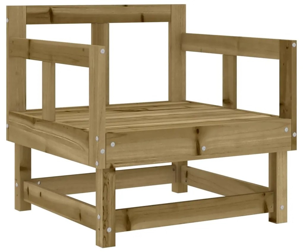 Cadeiras de jardim c/ almofadões 2 pcs pinho impregnado