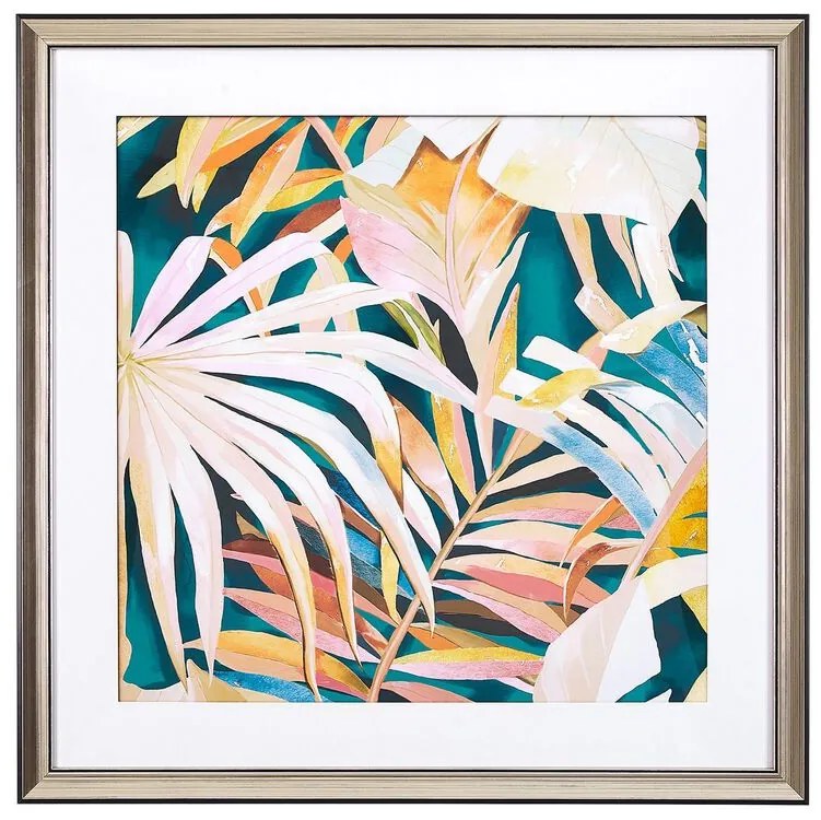 Quadro com moldura 60 x 60 cm multicolor GALAWA Beliani