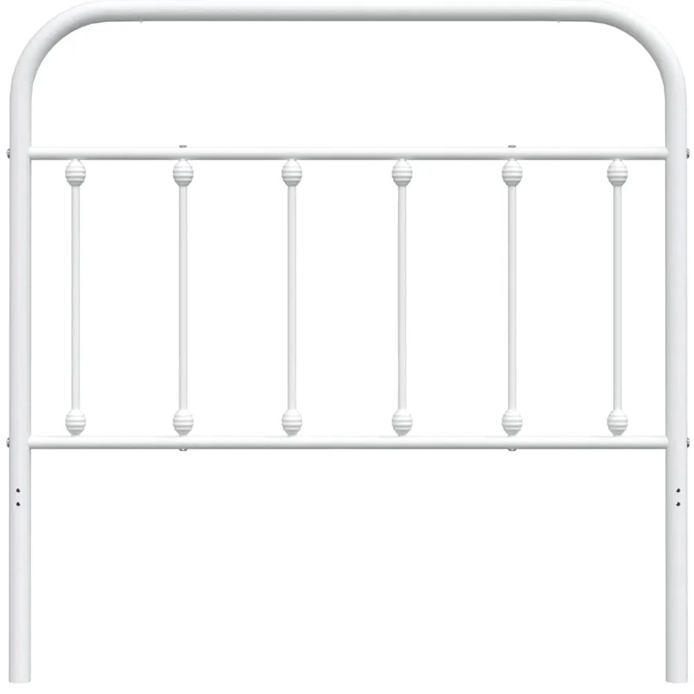 Cabeceira de cama 100 cm metal branco