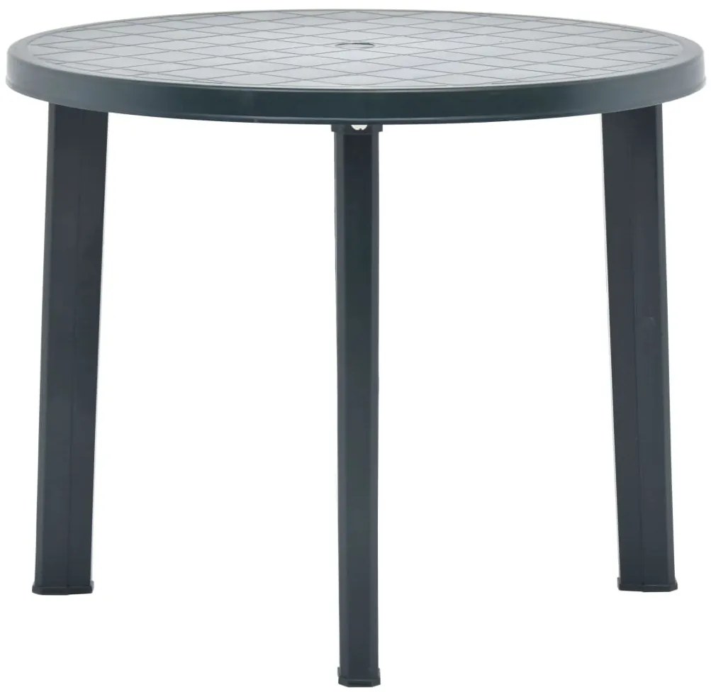 Mesa de jardim 89 cm plástico verde