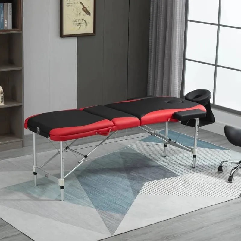 Marquesa Massaggio  Dobrável ´- Preto e Vermelho - Design Moderno