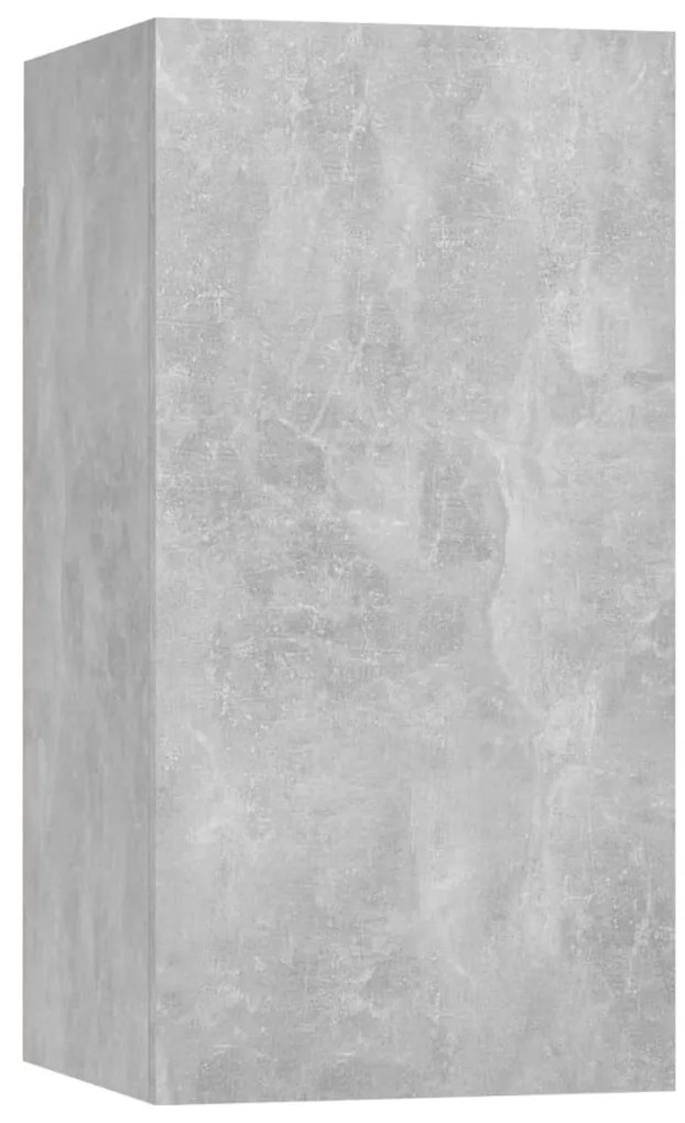 Móveis de TV 4 pcs 30,5x30x60 cm contraplacado cinzento cimento