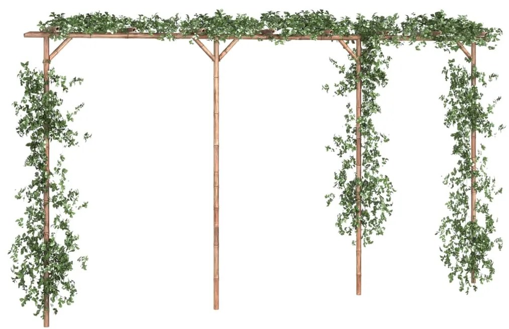 Pérgola de bambu 385x40x205 cm