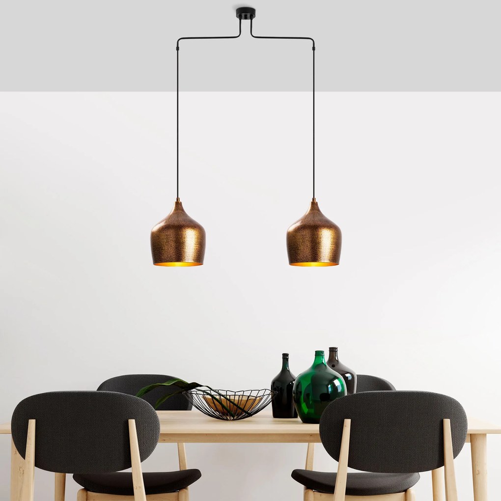 Candeeiro de Teto Murek – Patina – 90 x 20 x 138 cm