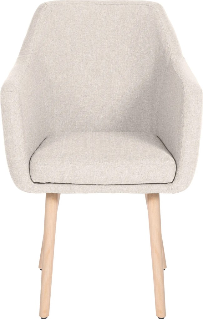 Cadeira Jantar Utrecht Tecido creme