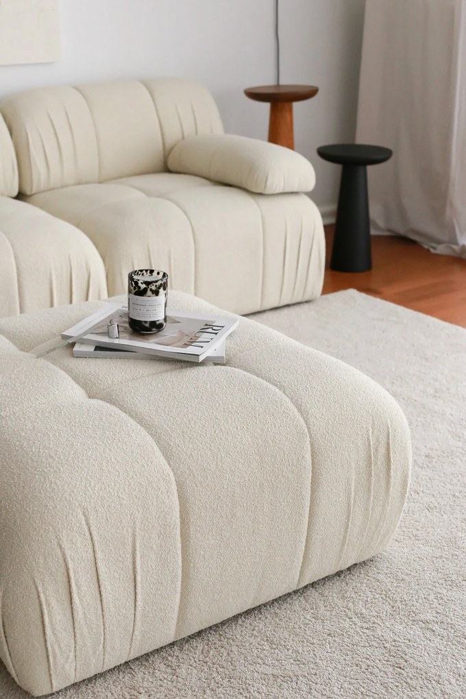 Pouffe Soli – Branco – 89x43x89 cm