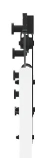 Porta deslizante vidaXL com Conjunto de Hardware Branca 83x211 cm de M