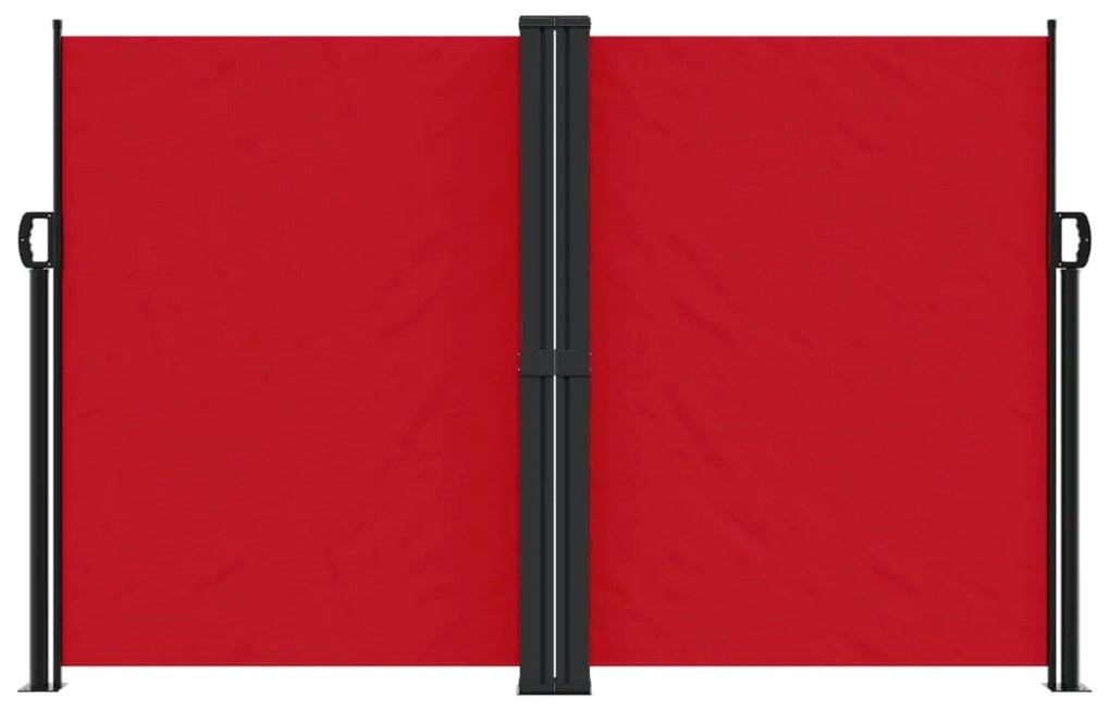 Toldo lateral retrátil 160x1200 cm vermelho