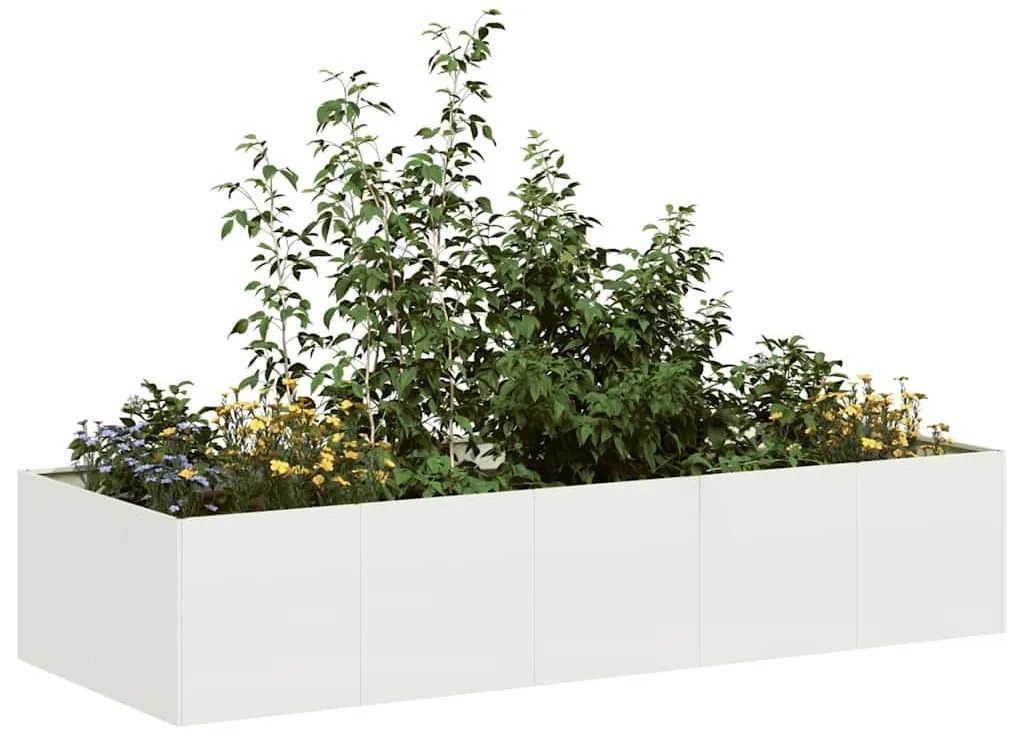 Vaso/floreira 200x80x40 cm aço preto