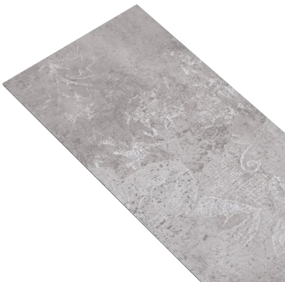 Tábuas soalho PVC não-autoadesivo 5,26 m² 2 mm cinzento terra