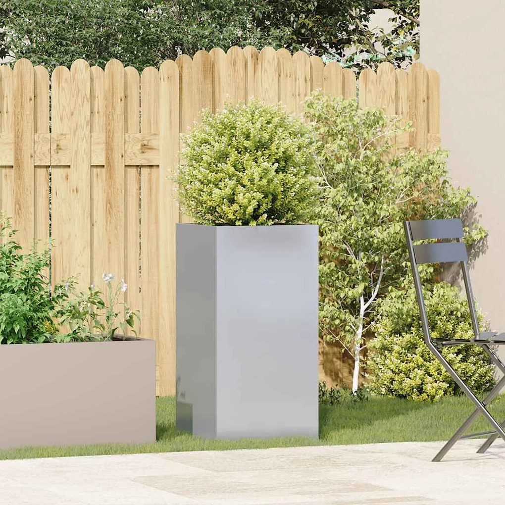 Planter 40x40x80 cm aço galvanizado