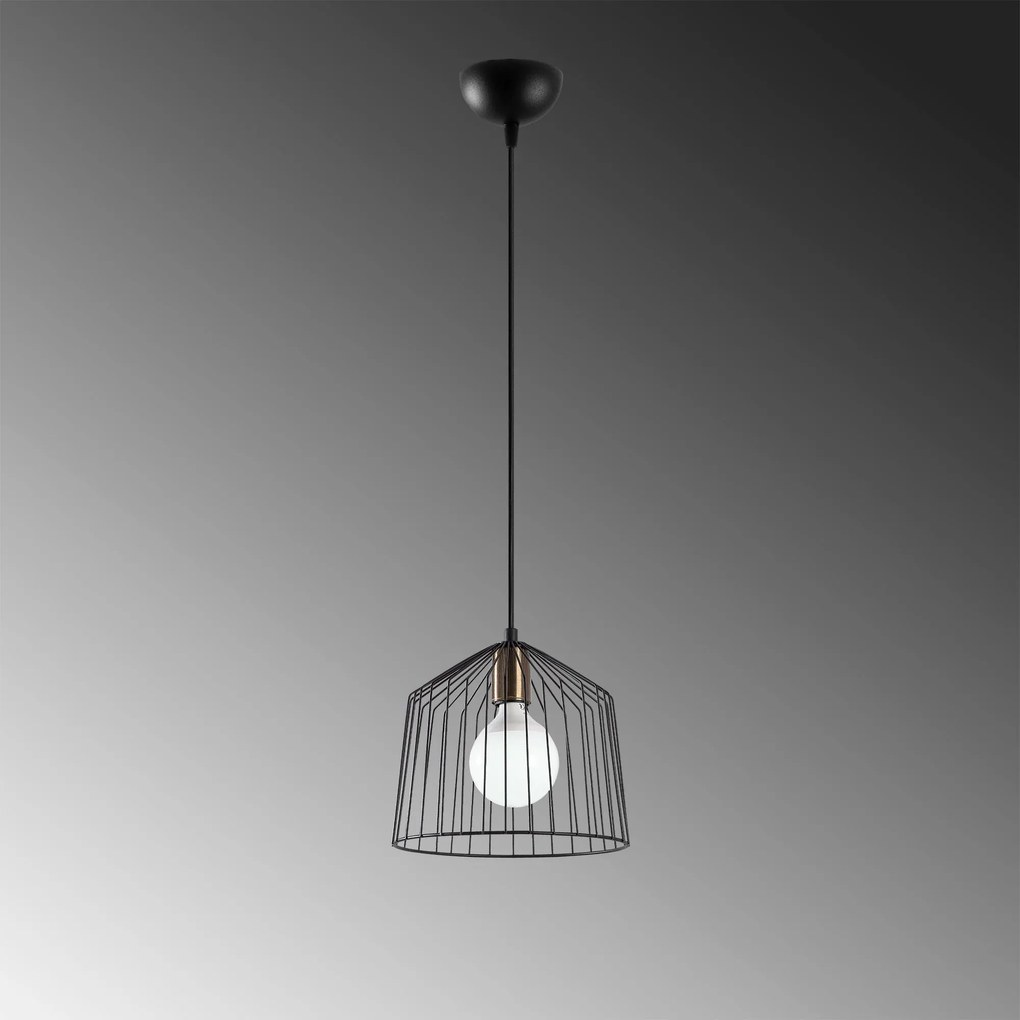 Candeeiro de Teto Cat – Preto – 26 x 26 x 121 cm