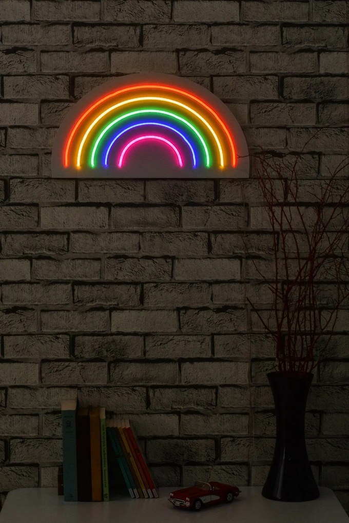 Iluminação LED Plástico Decorativo Rainbow – Multicolor – 50 x 26 x 2