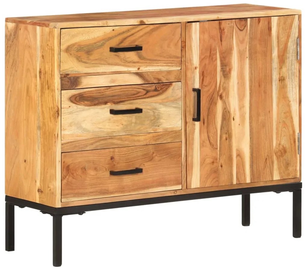 vidaXL Aparador 88x30x73 cm madeira de acácia maciça