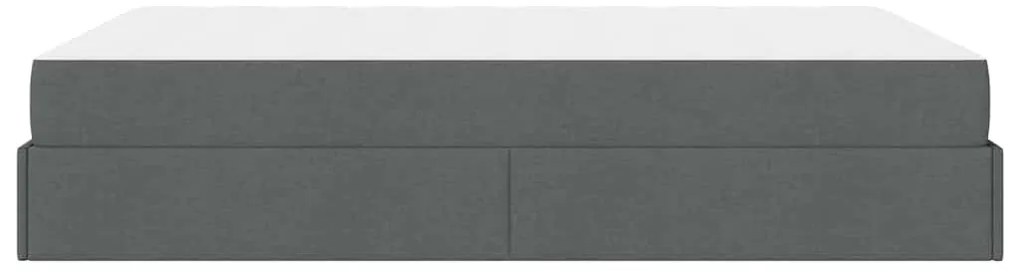 Estrutura da Cama Outros Cinzento escuro 160 x 200 cm tecido