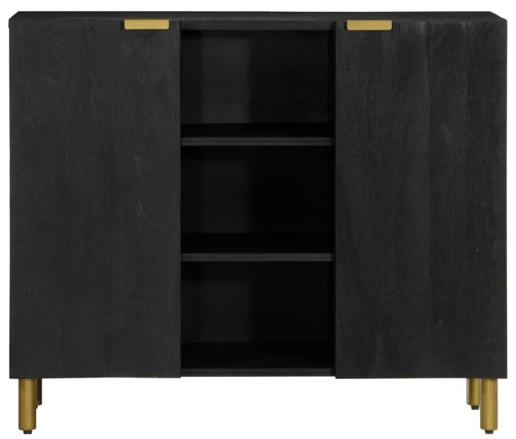 Aparador 90x33x75 cm derivados de madeira preto