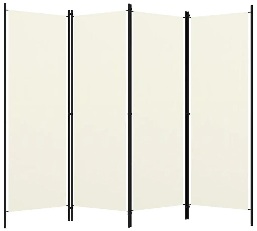 Divisória de quarto com 4 painéis 200x180 cm branco nata