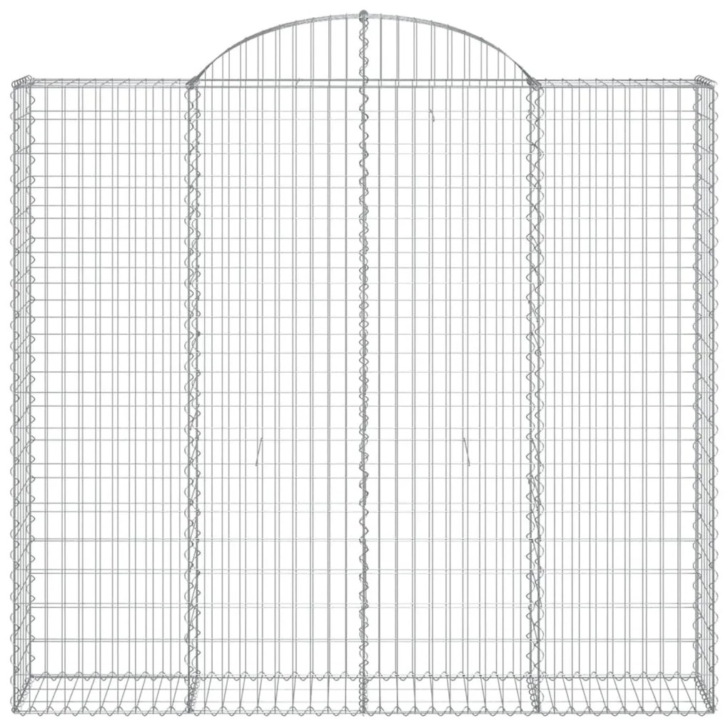 Cestos gabião arqueados 30 pcs 200x50x180/200 ferro galvanizado