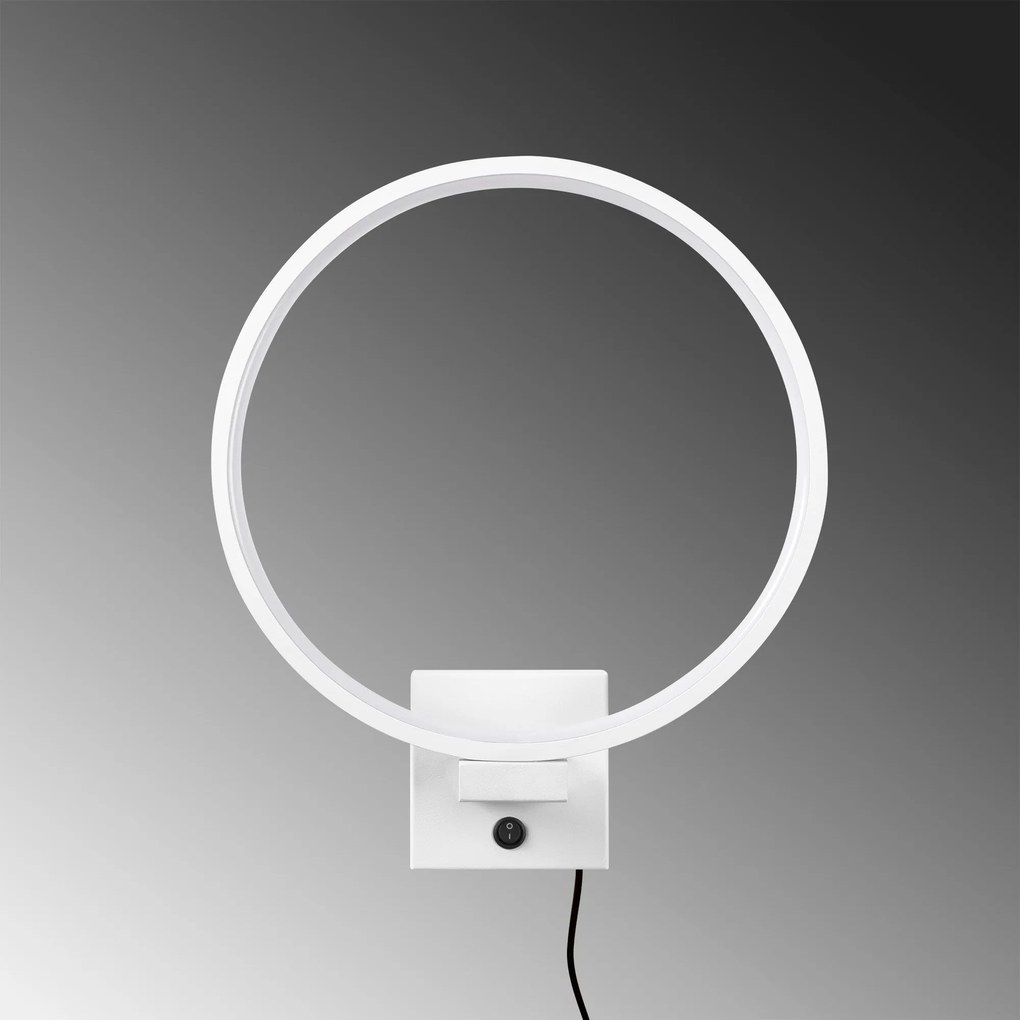 Aplique de Parede Halka – Branco – 30 cm x 36 cm x 9 cm