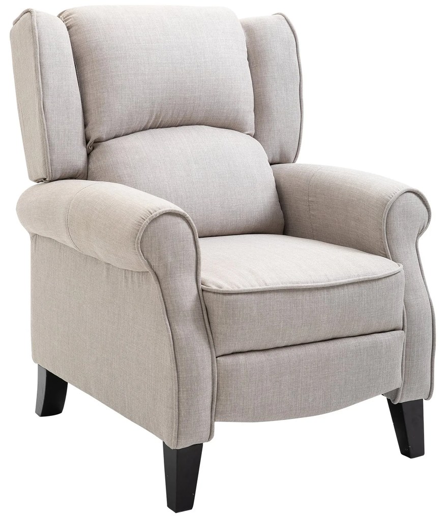 Poltrona Relax com cadeira reclinável manual de até 160 ° 81x84x105cm