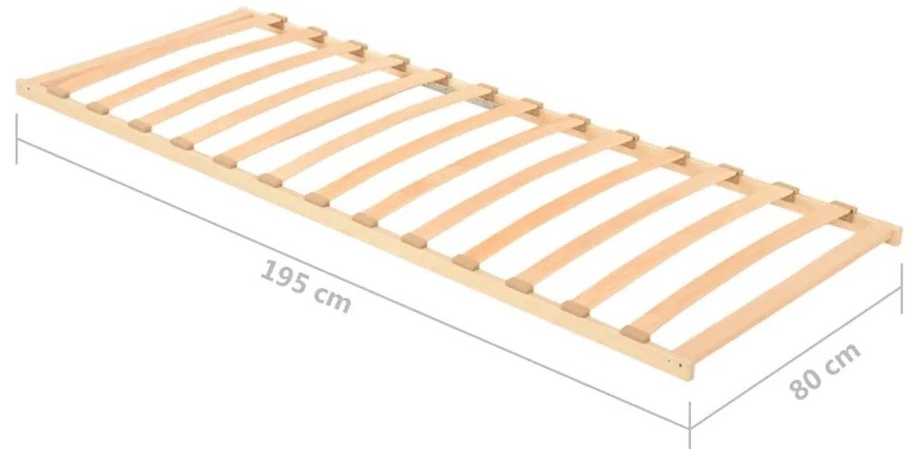 Estrado de ripas com 13 ripas 80x200 cm