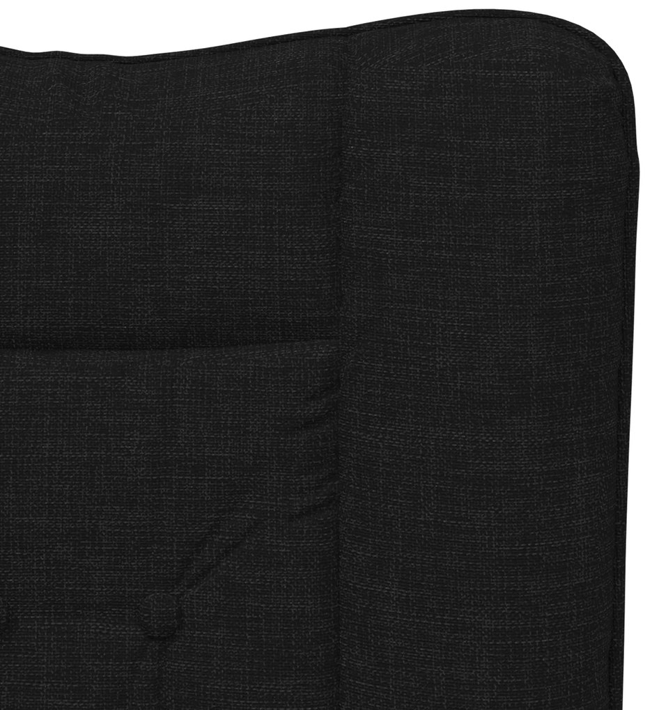 Cadeira Relaxante vidaXL Tecido Preto