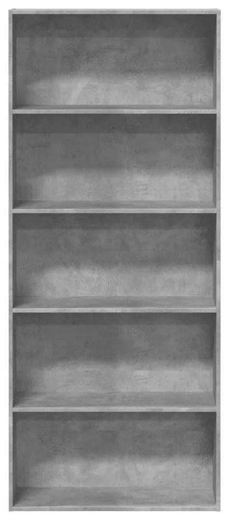 Estante 80x30x189 cm derivados de madeira cinzento
