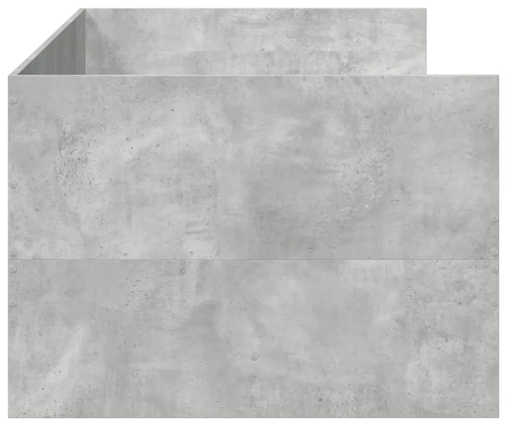Sofá-cama com gavetas sem colchão 90x200 cm cinzento cimento