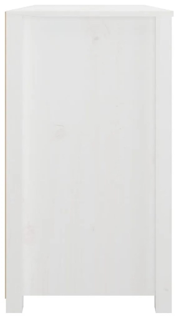 Armário de apoio 100x40x72 cm pinho maciço branco