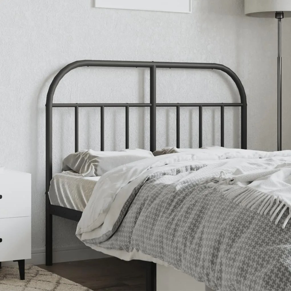 Cabeceira de cama 120 cm metal preto