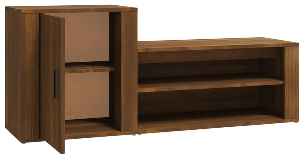 Sapateira 130x35x54 cm derivados de madeira carvalho castanho