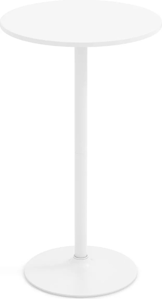 Mesa com Altura de Bar de 101,5 cm (BANCOS NÃO INCLUIDOS) Conversível em Mesa de Café com 56 cm de Altura de Pub Bar Branca