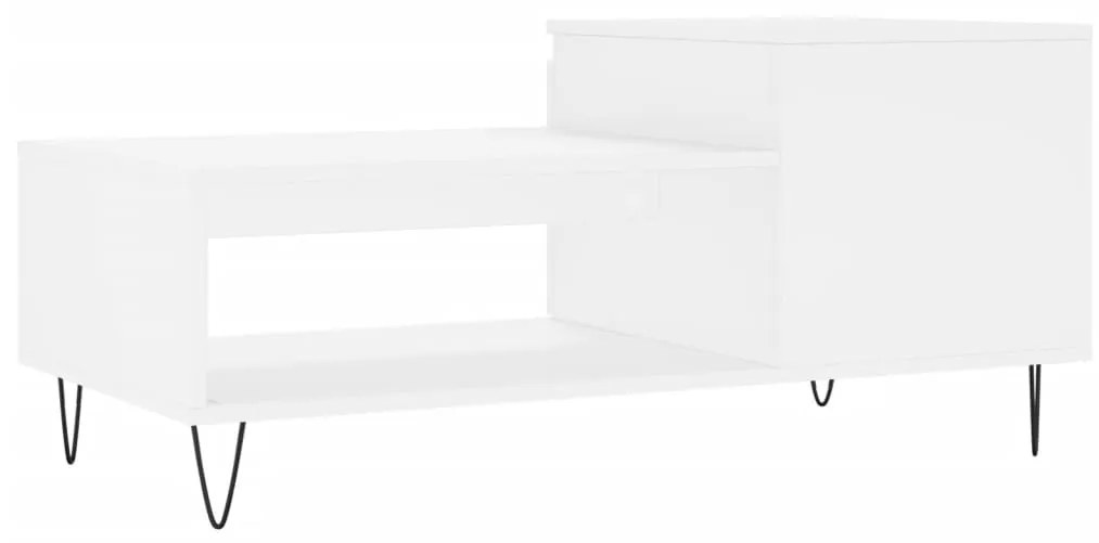 Mesa de centro 100x50x45 cm derivados de madeira branco