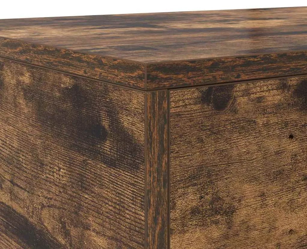Gavetas de Cama vidaXL Carvalho Fumado 100x36,5x16,5 cm Madeira de Eng