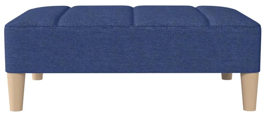 Apoio de pés tecido 78x56x32 azul